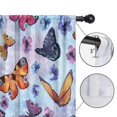thumbnail image 4 of Blackout Kids Curtains,Colorful Flower Butterfly Pattern Childrens Insulated Curtains Set Of 2,Bedroom Essentials,Toddler Room Decor 52"x63", 4 of 5