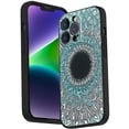 thumbnail image 1 of Compatible with iPhone 14 Pro Phone Case, Mandala-17 Case Men Women, Flexible Silicone Shockproof Case for iPhone 14 Pro, 1 of 1