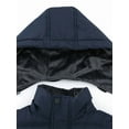 thumbnail image 4 of KVE Boy's Hooded Winter Coat Warm Puffer Jacket Thicken Quilted Coat with Removable Hood Navy 10-12, 4 of 7