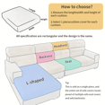 1pc Leaf Jacquard Stretch Sofa Slipcover Antifouling Antipet