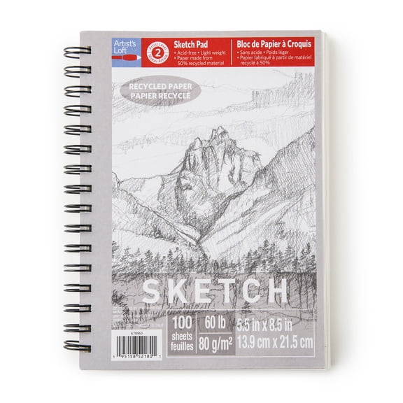 Artist's Loft Recycled Sketch Paper Pad