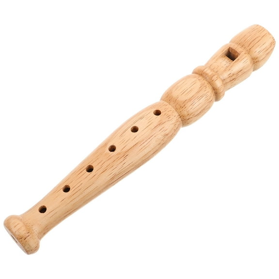 Masteelf Portable 6-Hole Wooden Recorder Beginner-Friendly Flute 6 Holes Clarinet Instrument Music Flute Children Music Early Education Recorder
