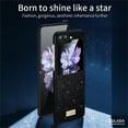 thumbnail image 3 of SaniMore for Samsung Galaxy Z Flip 5 Case, Galaxy Z Flip 5 Shining Glitter Gift Cover for Women/Girls Support Folding Exquisite Luxury Hollow Out Button Design Shockproof Protection Cover, Brightcolor, 3 of 9