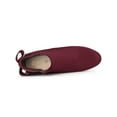 thumbnail image 3 of BLISSFUL STEP Women's Boots Faux Suede Bow Decor Chunky High Heel Round Toe Side Zipper Booties Burgundy 7, 3 of 8