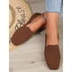 thumbnail image 3 of Knitted Flats, Soft Bottom, Slip-on Loafers, Breathable, Non-slip, Comfortable Footwear, 3 of 4