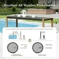 thumbnail image 3 of Sophia & William Patio Outdoor Bar Height Table Wood-grain Table Furniture, 3 of 6