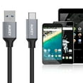 thumbnail image 2 of AUKEY CB-CD2 3.3ft USB-C to USB 3.0 Quick Charge 3.0 High Performance Nylon Braided Cable, 2 of 7