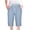 Sky Blue, variant on Casual Shorts for Women Bovxnpu Women's 10" Inseam Drawstring Linen Short,Women Shorts Casual Pants Straight Leg Drawstring Elastic Waist Loose Comfy Pants With Pockets