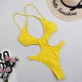 thumbnail image 5 of Aayomet Maillots de Bain pour Femmes Taille Unique (Jaune, L), 5 of 5
