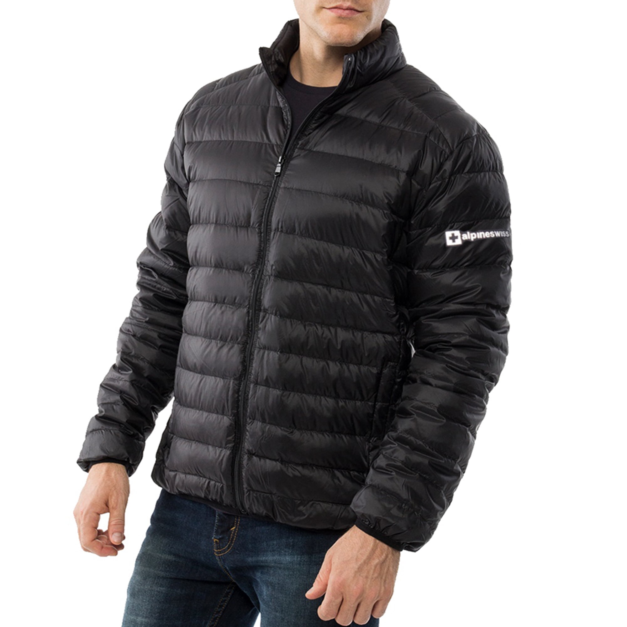 mens bubble jacket with hood