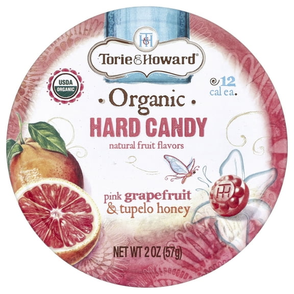 Torie & Howard Hard Candy, Pink Grapefruit & Tupelo Honey, 2 Oz