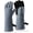 black-gray(16-inch), variant on 932°F Heat Resistant Forge Welding Gloves 14 Inches Cowhide Leather, Long Sleeve Insulated Grill Gloves for Tig Welder, Mig, Barbecue, Stove, Gray