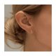 thumbnail image 3 of Aretes De Laminado de Oro 14k Mujer Arracadas Huggies Moda 6 PARES, 3 of 4