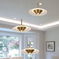 thumbnail image 2 of VONN Ferrara Height Adjustable ETL Certified Integrated LED Pendant in AB, 2 of 22