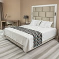 thumbnail image 1 of Wave Bed Runner, Colorful Geometric Abstract Classic Fashion Repeating Pattern of Zigzag Shapes Print, Decorative Accent Bedding Scarf for Hotels Homes and Guestrooms, King, Multicolor, by Ambesonne, 1 of 2