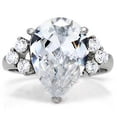 thumbnail image 2 of Big Rock 7 Stones - Wedding Engagement Ring - Women Commitment Promise Ring Band, 2 of 2