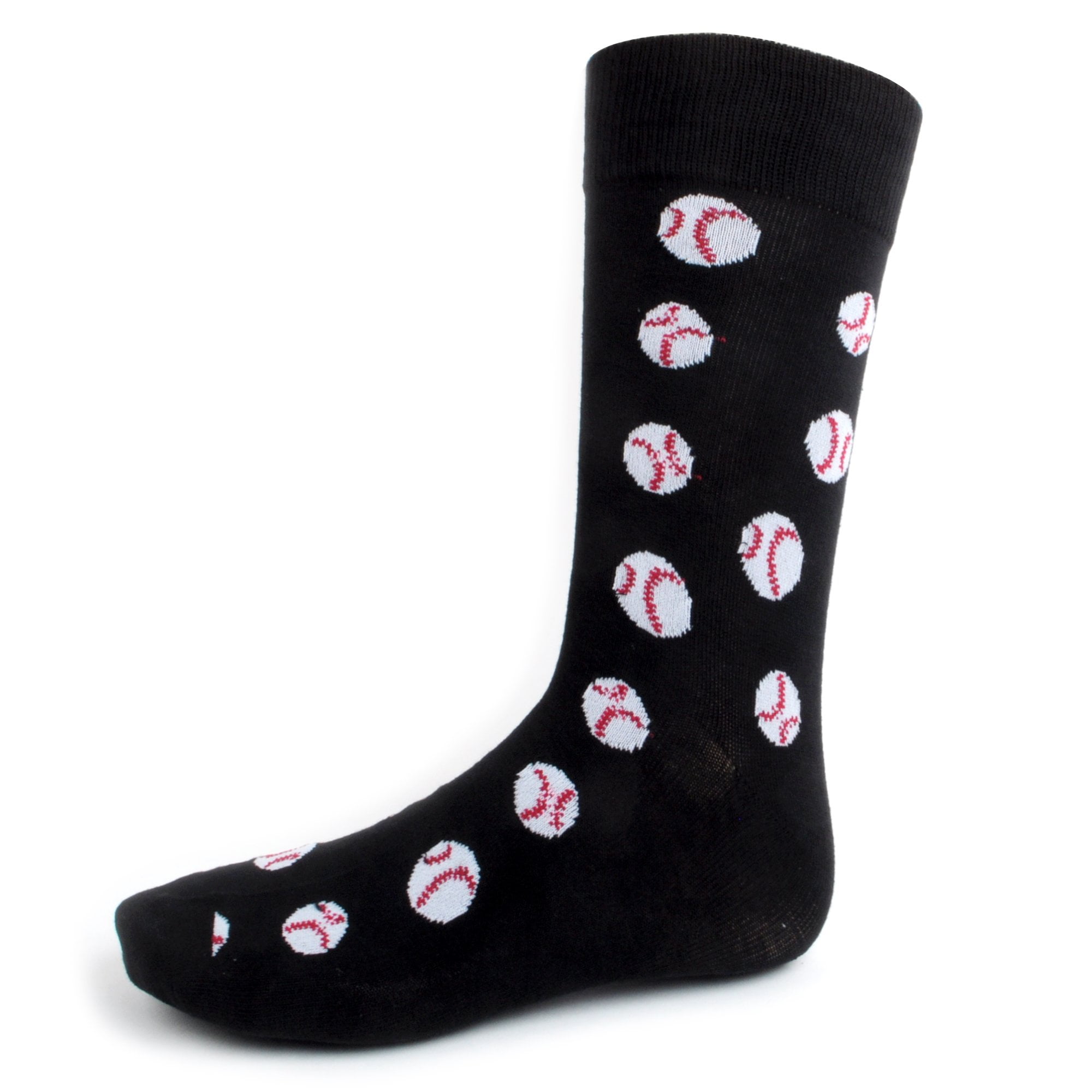 Boxed Gifts Men's Fun Baseball Crew Socks, Sock Size 1013 / Shoe