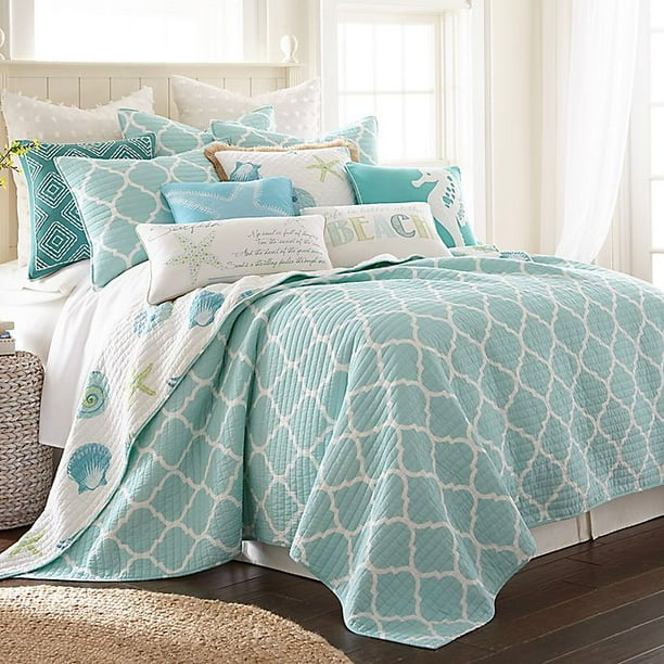 Levtex Home Southport Reversible Twin Quilt Set in Teal