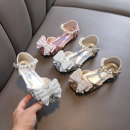 

Gubotare Dressy Sandals Girl Comfortable Toddler Little Kid Big Kid Dress Open Toe Sandals for Girls (Red 10)