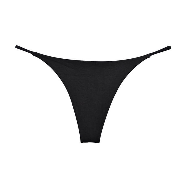 Tanga sexy de cintura baja con cinturón fino de doble capa, bikini de algodón de doble capa, pantalones de mujer, ropa interior deportiva y fitness