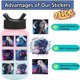 thumbnail image 3 of 60pcs Cool Cyberpunk Girls Stickers for Water Bottles, Anime Girls Waterproof Graffiti Decals for Teens Laptop Scrapbook Phone, 3 of 4