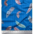 thumbnail image 1 of Soimoi Viscose Chiffon Fabric Stripe Feather Printed Craft Fabric by the Yard 42 Inch Wide, 1 of 1