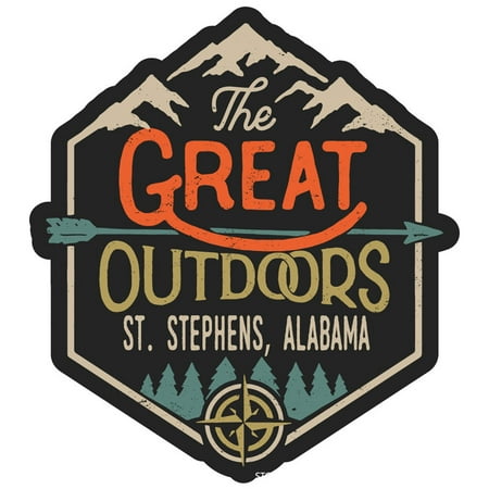 

St. Stephens Alabama The Great Outdoors Design 4-Inch Magnet