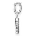 thumbnail image 2 of Quality Gold YC251P 14K White Gold Rhodium-Plated Diamond Letter P Initial Pendant, 2 of 3