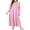 A_a_pink Florals, variant on Ekouaer Women Ultra Soft Nightgown Long Sleeve V Neck Sleepwear Henley Button Down Night Shirt