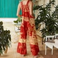 thumbnail image 4 of Salopette de Pyjama pour Femmes Salopette de Mode pour Femmes Combinaison à Volants Robe pour Femmes Combinaison en Jean Combinaisons et Barboteuses pour Femmes Combinaisons Épaules Dénudées pour Femmes Couleur Col en V, 4 of 4