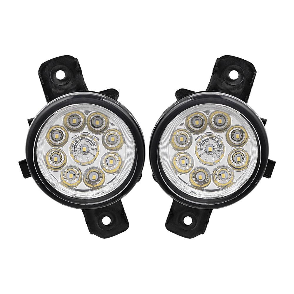 Astra Depot 1 Pair 9 LED Fog Lights Assembly Lamp Real Glass Lens for Nissan Altima Maxima Sentra Rogue Pathfinder