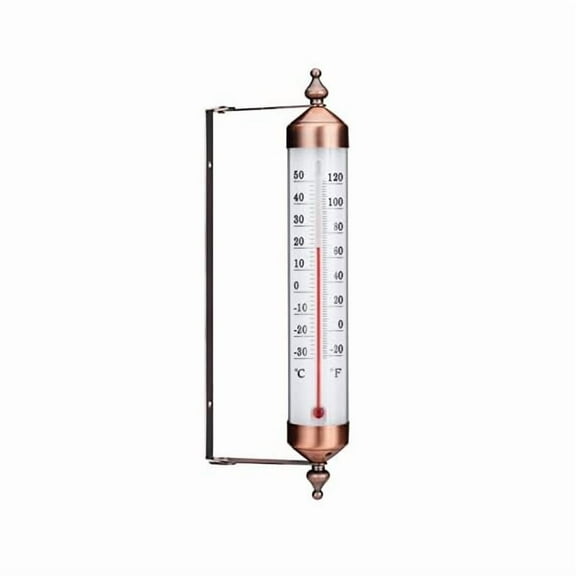 ZLC Outdoor Window Thermometer, 10 Inch Outside Temperature Gauge Adjustable Angle for Patio Home Garden