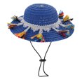 thumbnail image 4 of Decorative Pet Straw Hat Straw-woven Dog Hat Holiday Costume Photo Prop, 4 of 7