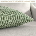 GUTALOR 2Pack Indoor Accent Sage Green Throw Pillow Covers 18x18 Inch