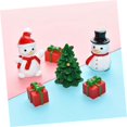 thumbnail image 3 of 20 piezas Mini muñeco de nieve vacaciones mesa miniatura Navidad muñeco de nieve figuritas DIY globo de nieve pequeño muñeco de nieve paisaje de invierno, 3 of 5