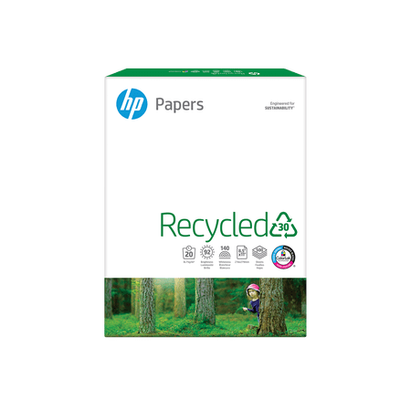 HP Recycled, 20 lb, 8.5 x 11 in. (216 x 279 mm), 500 sheets, HPE1120R