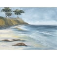thumbnail image 2 of Keusder, Danusia 14x12 Gold Ornate Wood Framed with Double Matting Museum Art Print Titled - Beach Cypress, 2 of 4