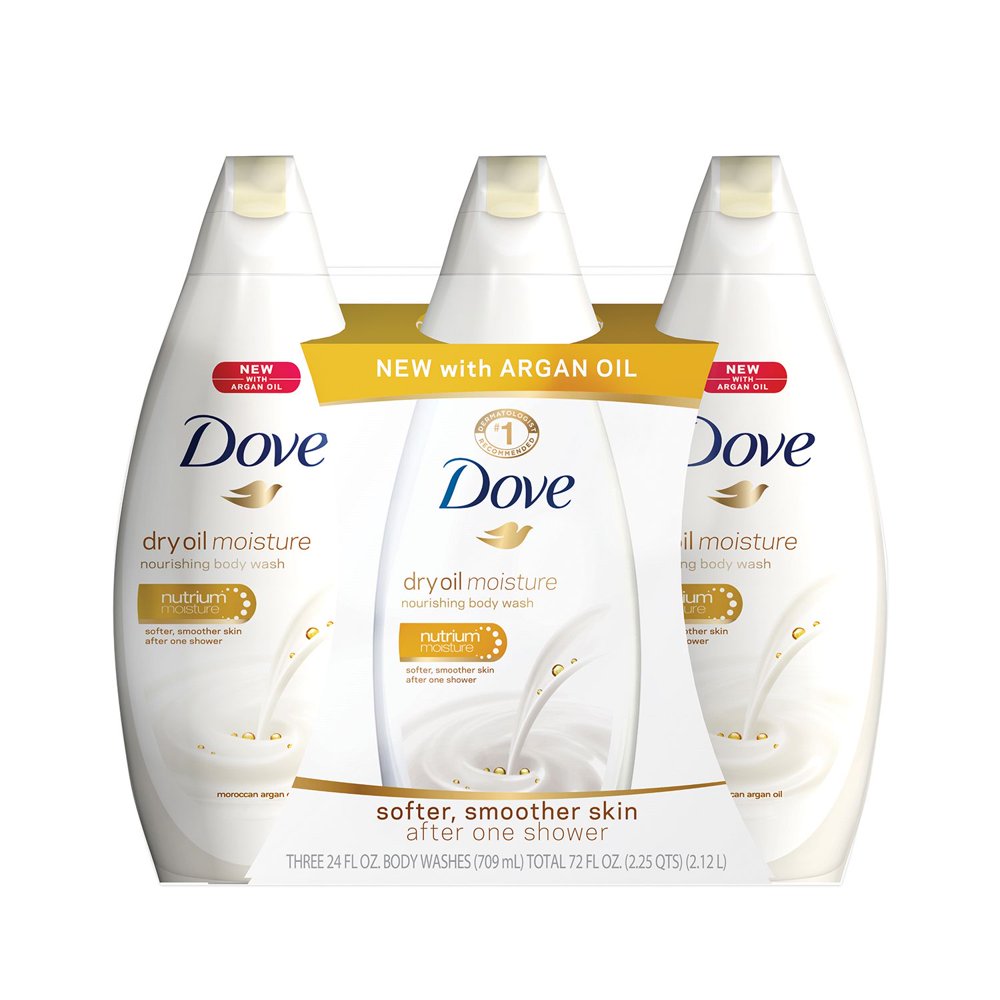 Dove Dry Oil Nourishing Body Wash (24 fl. oz., 3 pk)
