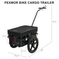 thumbnail image 2 of PEXMOR Bike Cargo Trailer, Bicycle Wagon Trailer W/Universal Coupler & Waterproof Cover, 2 of 9