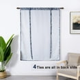 thumbnail image 2 of DriftAway Deer Fawn Flower Forest Blackout Tie Up Curtain for Kitchen Bathroom Small Window Adjustable Tie Up Shade Balloon Rod Pocket Curtain Single 55"L x 39"W Navy, 2 of 9