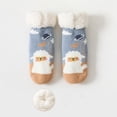 thumbnail image 4 of Krdevn Baby Socks - Rends Baby Slipper Socks Christmas Toddler Fuzzy Socks Warm Non Winter Socks - Socks for Baby Girl,Color:Blue,Size:0-2 Years, 4 of 4