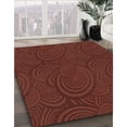 thumbnail image 3 of Ahgly Company Machine Washable Indoor Rectangle Transitional Mahogany Brown Area Rugs, 3' x 5', 3 of 7