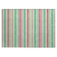 thumbnail image 2 of Addison Rugs Chantille Indoor/Outdoor Transitional Stripes Green Washable Rectangle Rug, 1'8" x 2'6", 2 of 6