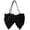 Black, variant on Super Cool Bow Crossbody Bag Nylon Solid Shoulder Bag Personality Crossbody Bag Fashion Aesthetic Handbags for Women