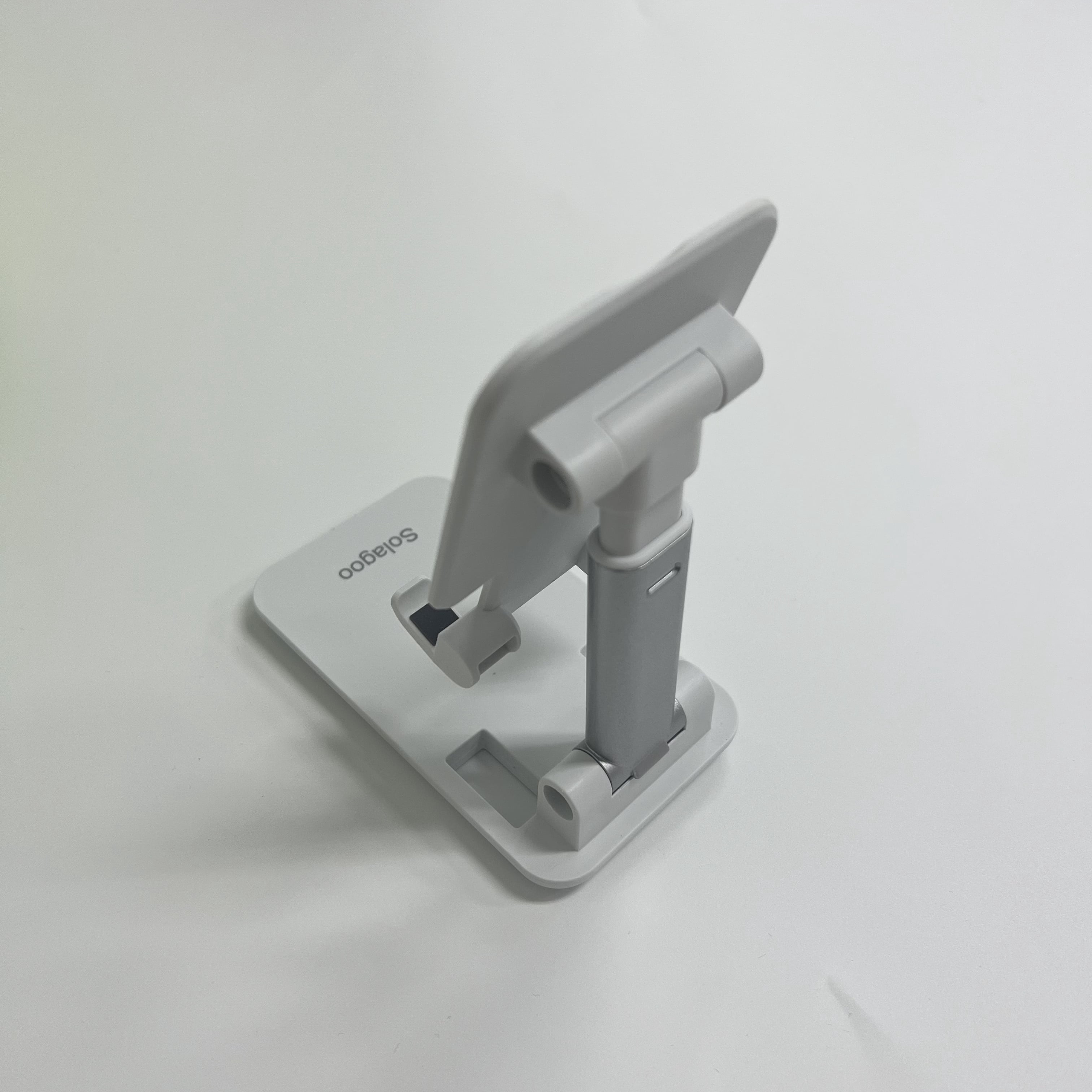 Solagoo Dual Folding Cell Phone Stand, Fully Adjustable Foldable Desktop Phone Holder Cradle Dock