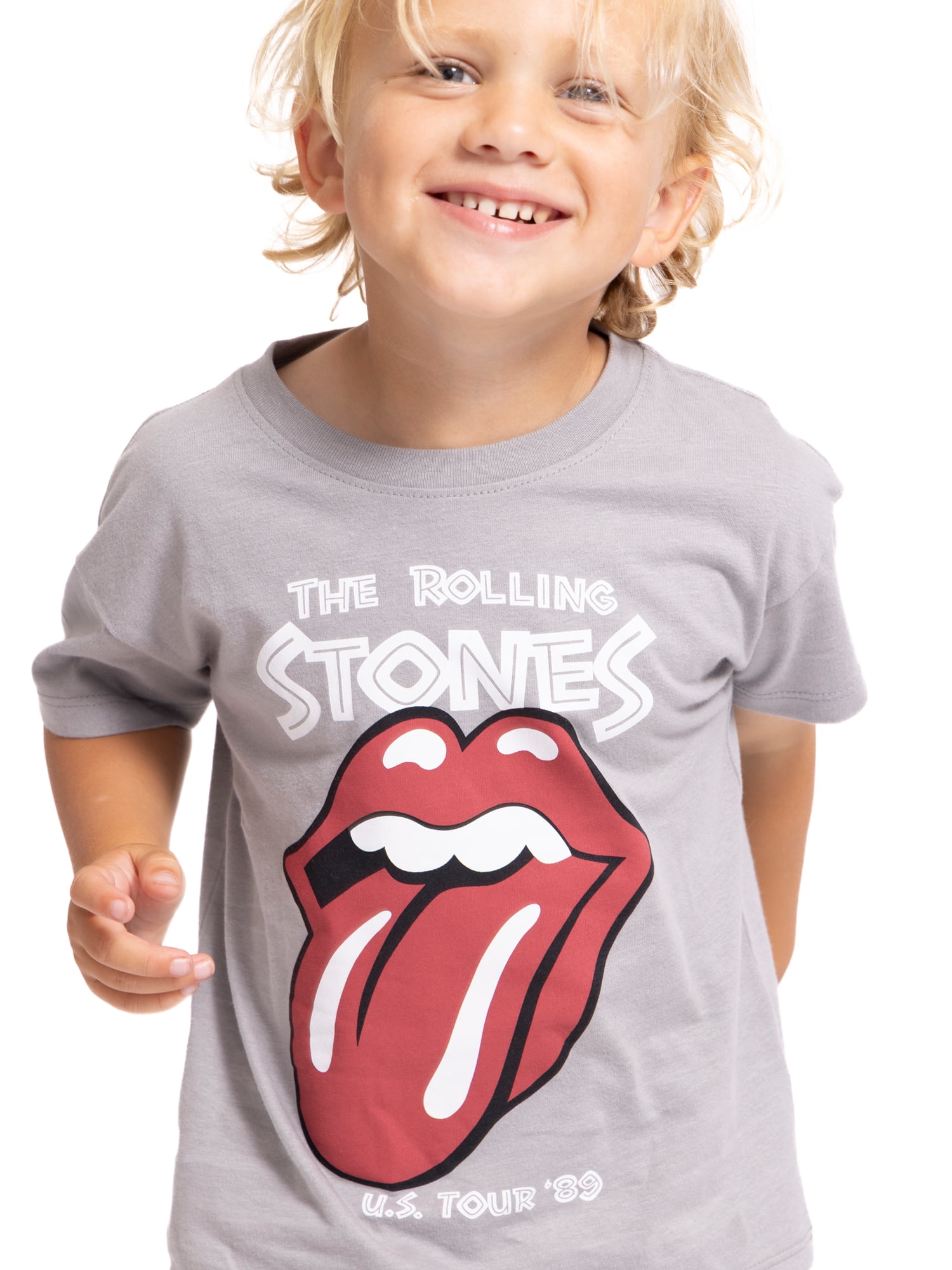Rolling Stones Toddler Graphic Band Tee with Short Sleeves, Sizes 12M-5T