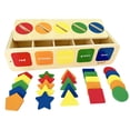 thumbnail image 1 of Dailyfunn Montessori Toys Color&Shape Sorting Learning Matching Box para bebés pequeños de 1 a 3 años, 1 of 7