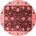 thumbnail image 1 of Ahgly Company Indoor Round Oriental Red Traditional Area Rugs, 8' Round, 1 of 4
