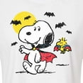 thumbnail image 3 of Peanuts - Vampire Snoopy Woodstock - Juniors Cropped Cotton Blend T-Shirt, 3 of 6