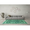 thumbnail image 3 of Ahgly Company Indoor Rectangle Animal Turquoise Blue Traditional Area Rugs, 3' x 5', 3 of 4